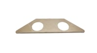 Reflectors and Brackets UT END CAP W/HOLE - 3 INCH