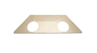 Reflectors and Brackets U-TUBE STAINLESS STEEL END CAP WITH HOLE - 3 INCH